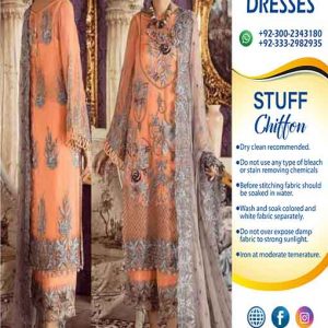 Pakistani chiffon Dresses online